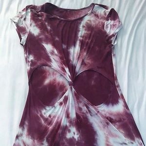 Burgundy Mini Dress